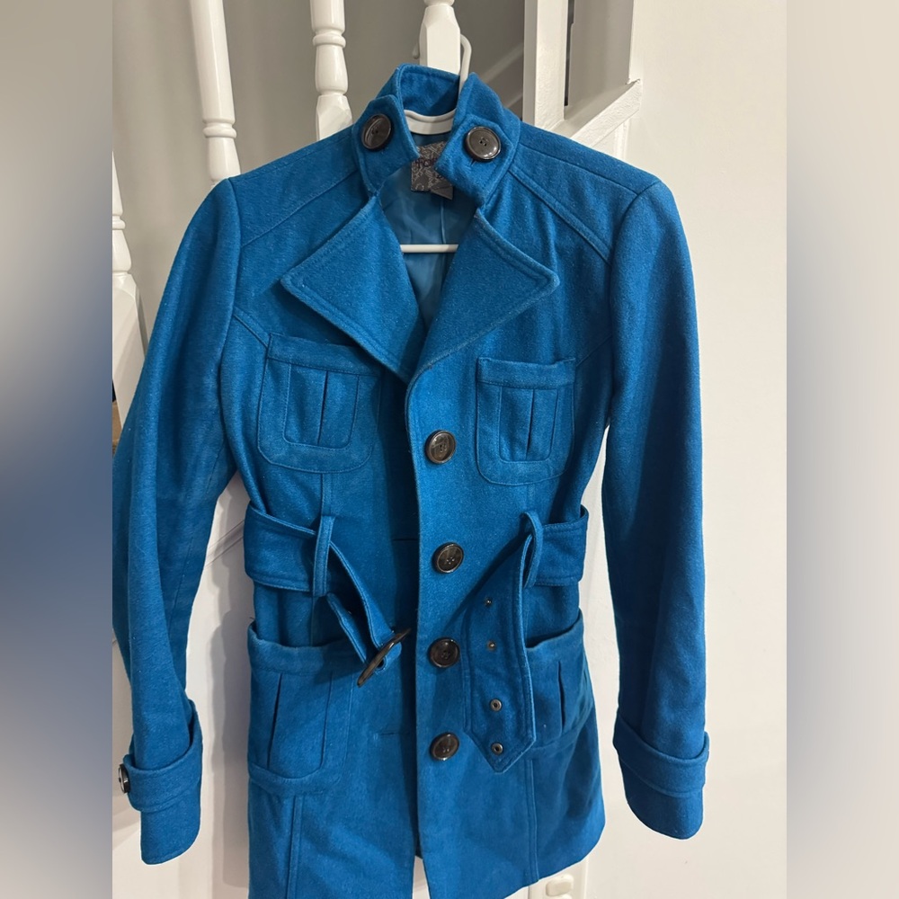 Teal Trench Coat